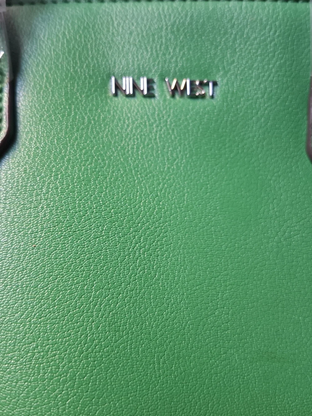 Nine West Green Leather Tote Bag